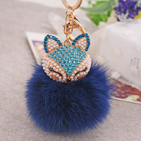 Lovely Fox Fur Ball Key chains - StoreRage Online