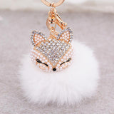Lovely Fox Fur Ball Key chains - StoreRage Online