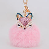 Lovely Fox Fur Ball Key chains - StoreRage Online