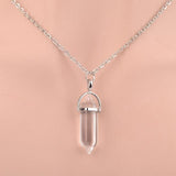 Natural Crystal  turquoise Stone Pendant  For Women - StoreRage Online