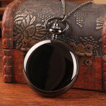 Steampunk Black Round Smooth Pocket Watch - StoreRage Online