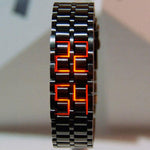 Iron Samurai Inspired Digital Lava Wrist Watch