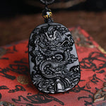 Black Obsidian Dragon Necklace - StoreRage Online