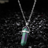 Natural Crystal  turquoise Stone Pendant  For Women - StoreRage Online