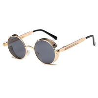 Metal Round Steampunk Fashion Sunglasses