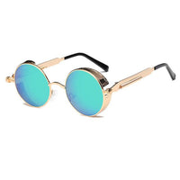 Metal Round Steampunk Fashion Sunglasses