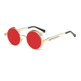 Metal Round Steampunk Fashion Sunglasses