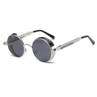 Metal Round Steampunk Fashion Sunglasses