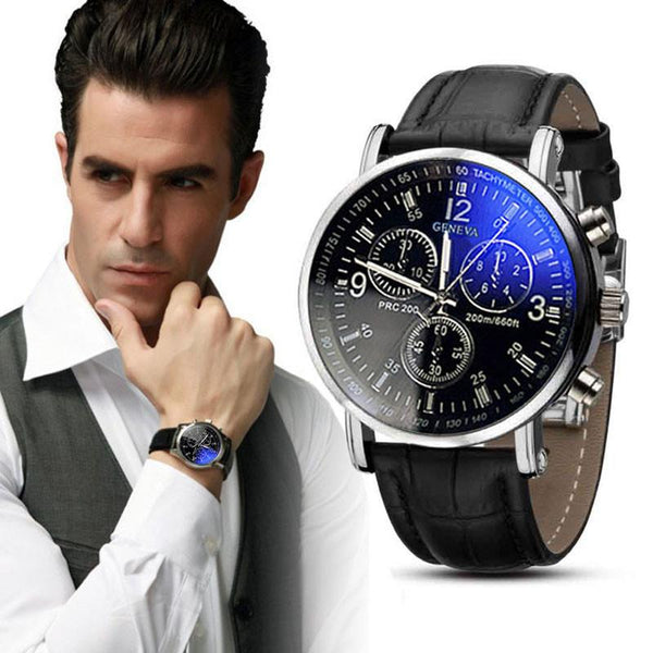 Faux Leather Watches for Men