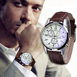 Faux Leather Watches for Men