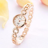 Stainless Steel Bracelet Rhinestone Quartz Watch